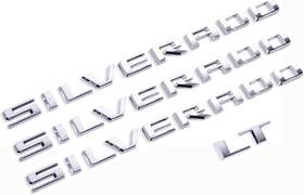 84300954 Yoaoo 2019-2025 Oem 3pack Silverado Plus Lt Emblems 3d Letters Badges Silver