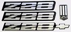 Z28bs Unbranded Black Silver Gen Camaro Emblem Set Rocker Bumper