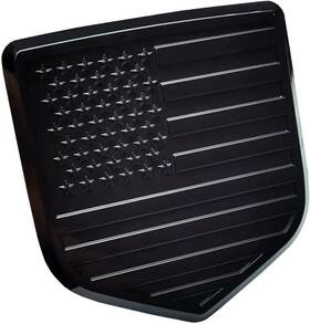 Af-002 Zhizhong Rear Tailgate American Flag Badge For 2009-2018 Ram 1500 2500 3500 Black