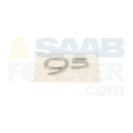 Saab Ng 9-5 10-11 Emblem 95 Rear Matte Chrome Reproduction Trunk Badge 12841802. Fixed Price $32.99.