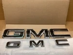 Nos Set Front & Rear Chrome Black Gmc Emblems 2020-24 Acadia 2022-24 Terrain Oem. Fixed Price $99.99.