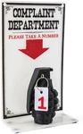 Bigmouth Inc. The Complaint Department Sign, Funny Joke Decor For Your Work Desk. Fixed Price $28.85.