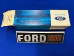 Ford Genuine Nos "F-600" Plate Emblem Ornament E5HZ-16721-E. Fixed Price $55.00.