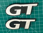 1999-2004 Mustang Gt Chrome & Black Fender Side Trunk Emblem Badge Set Oem!. Fixed Price $29.95.
