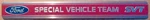 Special Vehicle Team Aluminum Raised Embossed Emblem Ford Svt. Fixed Price $24.00.