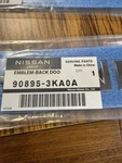 Genuine Nissan 2013-2022 Pathfinder Rear Emblem Nameplate 90895-3KA0A Oem New. Fixed Price $59.99.