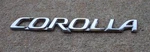 Toyota Corolla Trunk Emblem Badge Decal Logo Symbol Script Oem Genuine Original. Fixed Price $18.38.