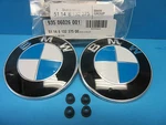 Hood & Trunk Emblem Roundel Genuine Bmw Oem # 51148132375 W. Grommets 3.25". Fixed Price $148.78.