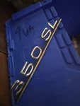 Mercedes 350SL Trunk Badge R107 1078170215 C107 Oem Good 1972-1980. Fixed Price $100.00.