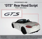2013-2017 Boxster Genuine Porsche Matte Black Gts Rear Hood Script Emblem Logo. Fixed Price $143.96.