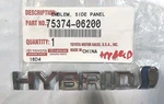 Toyota 75374-06200 Fender Emblem. Oem Refurbished. 2018/2022 Camry/avalon. Fixed Price $10.00.