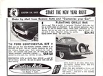 Eastern Auto Cal Floating Grille Bar '52 Ford Continental Kit Vtg Mag Print Ad. Fixed Price $9.95.