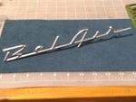 Chevrolet Bel-air Script Emblem. Oem Vintage Rat Rod. Fixed Price $50.00.