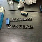 Nos 1975 Ford Van Chateau Emblems Set Of Two D5UZ-16720-. Fixed Price $75.00.