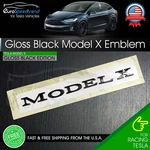 Tesla Model X Emblem Gloss Black Rear Trunk Lid Badge Logo P100D P90D P85D Plaid. Fixed Price $34.99.