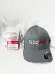 Honda Civic Type Front Emblem Red 75700-TGH-A01 Genuine Part Plus Hat. Fixed Price $99.00.