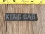 1983-1986 Datsun Nissan 720 King Cab B-pillar Side Emblem Logo Badge Sign 6896. Fixed Price $24.99.