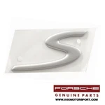 Porsche 911 Carrera Silver 's' Decklid Emblem 99755924300 Oem. Fixed Price $51.75.