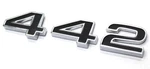 New 1968 "442" Front Fender Emblem / For Olds Cutlass Hurst Side Badge Trim. Fixed Price $77.99.