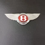 13-19 Front Grille Wing Red Badge Fits Bentley Continental Gtc Flying Spur. Fixed Price $150.00.