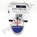 Genuine Maserati 4200, Grancabrio, Granturismo Front Grill Emblem 670106516. Fixed Price $34.95.