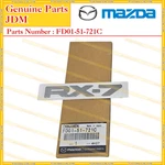 Mazda FD01-51-721C Genuine RX-7 RX7 Fc Rear Logo Emblem Badge Ornament. Fixed Price $69.77.