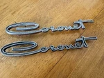 1965-1966 Dodge Coronet Emblem Badge Oem Mopar Script 2448834 Pair. Fixed Price $32.00.