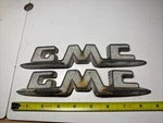 Vintage 1955-1957 55-57 Gmc Truck Fender Emblems Pair Oem 2829447. Fixed Price $218.54.