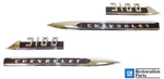 1956 Chevy Truck Lh & Rh Chevrolet 3100 Fender Emblems Pair W/fasteners. Fixed Price $399.95.