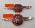 Nos 1995 Ford Thunderbird 40TH Anniversary Edition Emblems Ornaments Pair T-bird. Fixed Price $79.00.