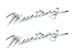 Pair (2) 1968 Ford Mustang Fender Emblems Chrome Adhesive Script. Fixed Price $29.95.