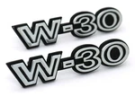 New "W-30" Front Fender Emblems Pair / For 70-72 442 Cutlass Badge Usa-made W30. Fixed Price $99.99.
