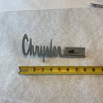 Rare 1965 Chrysler Newport Name Plate Emblem Badge Script Trim Metal 2526510. Fixed Price $80.00.