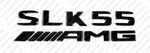 Trunk Black Emblems Badges Logos Letters New For Mercedes-benz SLK55 Amg R171. Fixed Price $127.99.