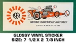 Nhra 1963 National Championship Indianapolis Vinyl Decal Sticker - Drag Races. Fixed Price $10.20.