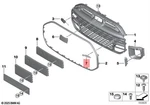 Genuine Mini Cooper Jcw F65 F66 F67 Emblem Front Ornamental Grille 51135A4AEA2. Fixed Price $66.77.