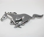 Vtg Oem Ford Mustang Chrome Running Horse Emblem # D3ZB-8216-AA 6IN.. Fixed Price $17.92.