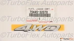 Toyota Highlander 2001-2007 4WD Rear Trunk Emblem Genuine Oem 75445-32070. Fixed Price $42.30.