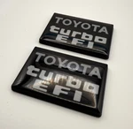 1984-1988 Toyota Turbo Efi Emblem Pillar Badge Quality Re-production. Fixed Price $85.95.