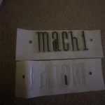 New Nos 2003 2004 Ford Mustang Mach 1 Deck Lid Lettered Emblem Ppi. Fixed Price $59.00.