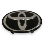 Toyota Front Grille Emblem Silver Black Logo Fits Corolla 2016 2017 2018 2019. Fixed Price $34.95.
