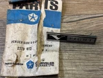 1966 1967 Plymouth Satellite Body Nos Mopar Fender V-eight Emblem 2579612. Fixed Price $95.00.