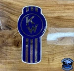 Old Style Blue/chrome Kenworth Emblem Decal Replacement Usa Made High Quality. Fixed Price $74.99.