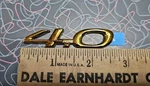 2001 2002 Oldsmobile Aurora "4.0" Rear Trunk Emblem Badge Oem 25684987 Nos. Fixed Price $17.00.