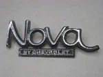 Vintage 339500 Bpc Nova By Chevrolet Script Emblem Metal Ornament Chevy Part. Fixed Price $22.00.