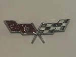 C3 Corvette 1977 Fuel Door Emblem 379935 New Oem. Fixed Price $70.00.