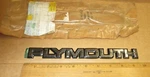 Mopar 4328117 Liftgate Nameplate "plymouth" 1984-1990 Voyager Wagon Nos, Oem. Fixed Price $37.95.