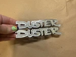 1972-1974 72-74 Plymouth Duster Fender Emblems Pair Oem. Fixed Price $74.39.