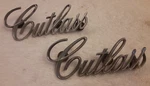 Pair 1970S Cutlass Script Emblem 408954 Chrome Oldsmobile Gm Original Oem. Fixed Price $65.00.