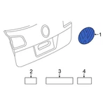 Volkswagen 7N0853675DFXC Rear Deck Lid Emblem. Fixed Price $59.70.